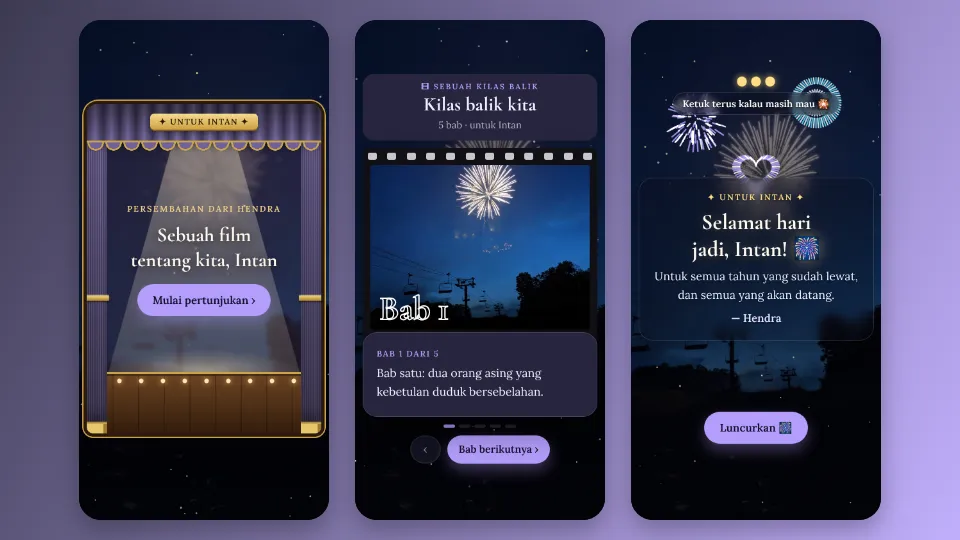 Pratinjau template Film Pendek Hari Jadi